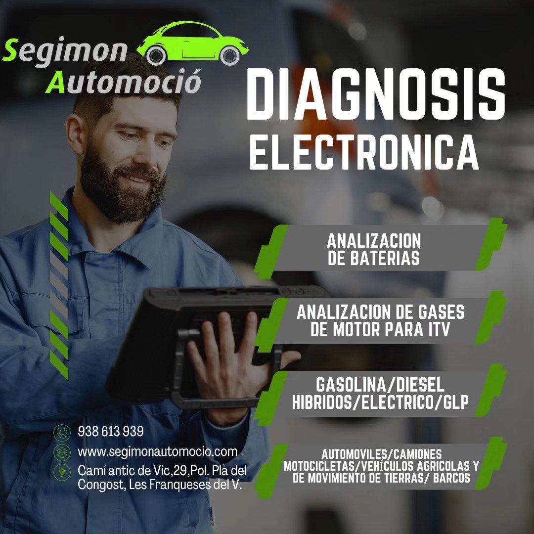 Diagnosis electrónica de motor en vehículo GLP GNC en Segimon Automoció